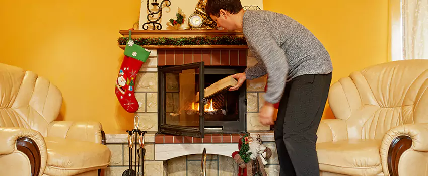 Rusted Metal Fireplace Restoration in Greeley, Colorado